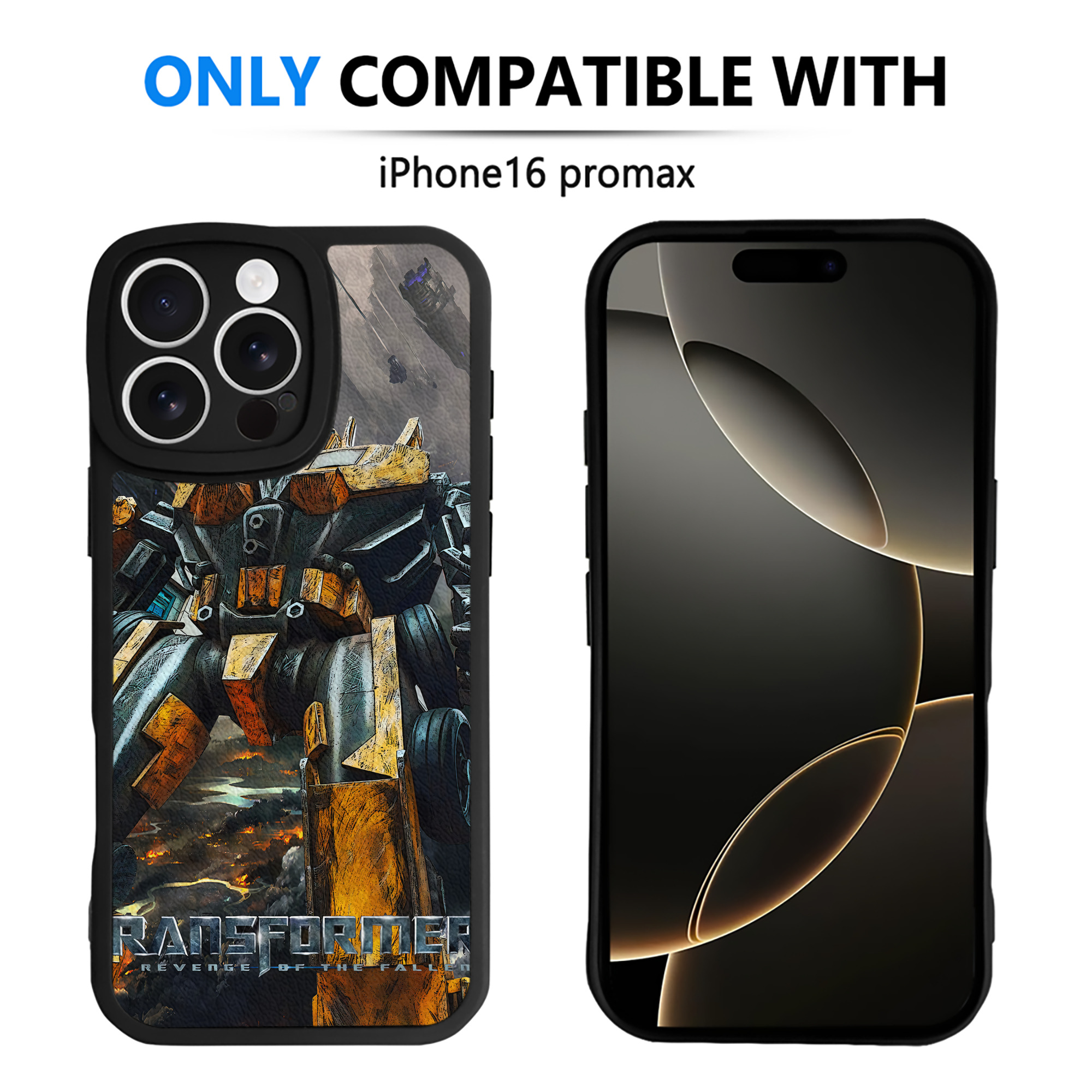 （画像用） Transformers トランスフォーマー 【iPhone 16シリーズ対応】シリコンスマホケース（レザー調） 材質：シリコン